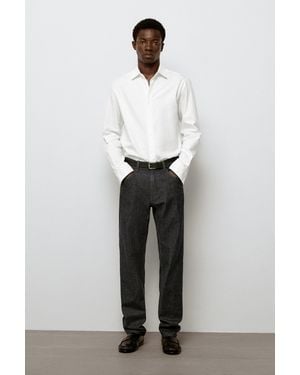 MASSIMO DUTTI Lightweight Tapered Fit Jeans - Black