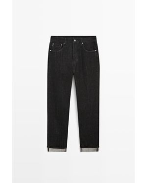 MASSIMO DUTTI Zelfkant Jeans - Zwart