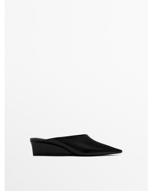 MASSIMO DUTTI Instapper Met Sleehak - Wit
