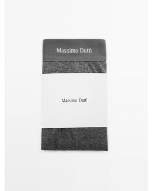 MASSIMO DUTTI Boxers With Logo Waistband - Grey