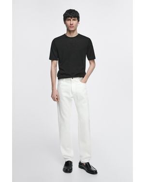 MASSIMO DUTTI Slim Fit Jeans - White