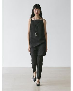 MASSIMO DUTTI Flowing Mini Dress - Black