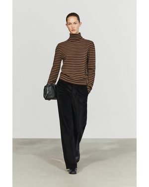 MASSIMO DUTTI Maglia Con Collo Dolcevita - Marrone