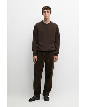 MASSIMO DUTTI Corduroy Jogger-Fit Trousers - Green