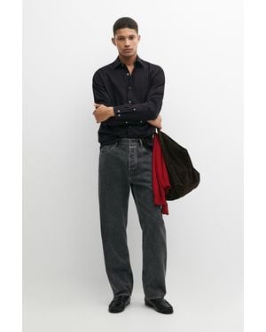 MASSIMO DUTTI Regular-Fit-Twillhemd Aus 100 Baumwolle - Blau