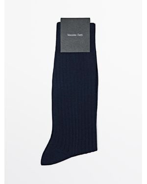 MASSIMO DUTTI Calzini Eleganti - Blu