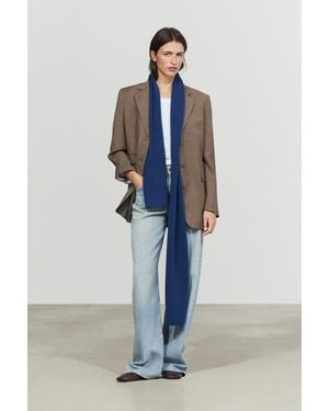 MASSIMO DUTTI 100% Cashmere Scarf - Blue