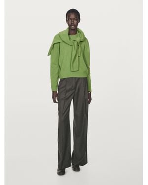 MASSIMO DUTTI Jersey Cuello Redondo Mezcla Lana - Verde