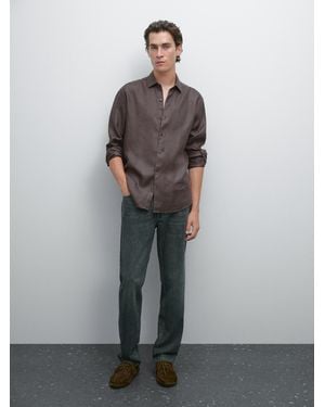 MASSIMO DUTTI Jeans Tapered Fit - Gris