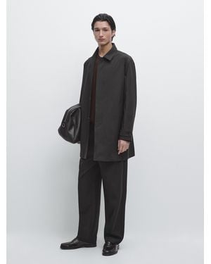 MASSIMO DUTTI Parka Leggero - Nero