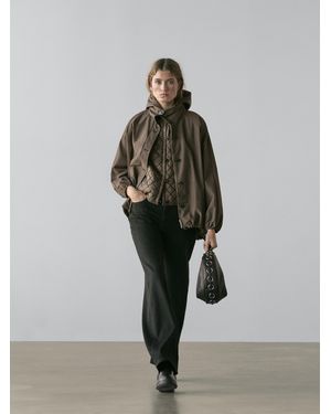 MASSIMO DUTTI Parka With Puff Detail - Brown