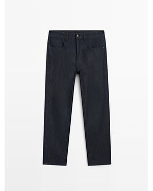 MASSIMO DUTTI Lichtgewicht Jeans Met Toelopende Pasvorm - Blauw