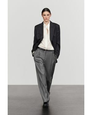 MASSIMO DUTTI 100% Wool Suit Trousers - Multicolour