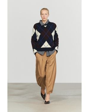 MASSIMO DUTTI Wool-Blend Pleated Trousers With Button Detail - Natural
