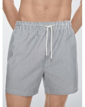 MASSIMO DUTTI Swimming Trunks With Striped Details - Multicolour