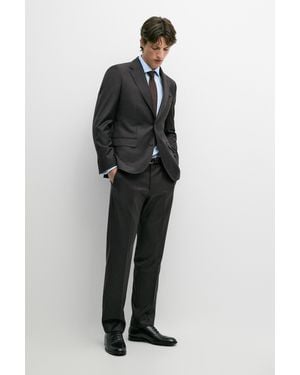 MASSIMO DUTTI Cool Wool Suit Trousers - Blue