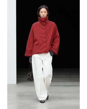 MASSIMO DUTTI Cappotto Corto Leggero - Rosso