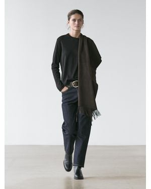 MASSIMO DUTTI Long Sleeve Cotton T-Shirt - Multicolour