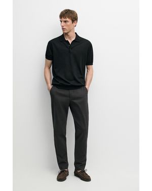 MASSIMO DUTTI Cotton Slim Fit Pants - Multicolor
