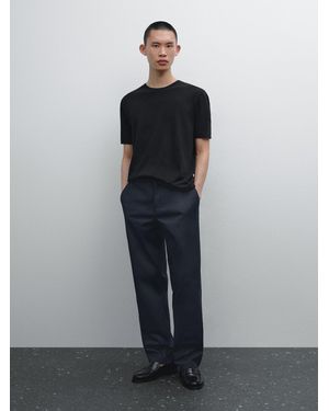 MASSIMO DUTTI Maglietta A Maniche Corte - Nero