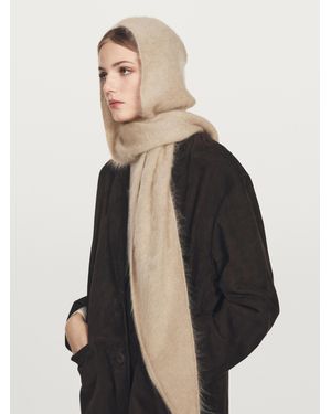 MASSIMO DUTTI Balaclava Bandana 100% Cashmere - Neutro