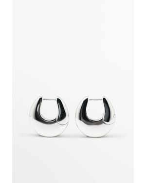 MASSIMO DUTTI Ovale Xs-Hoepeloorbellen - Metallic