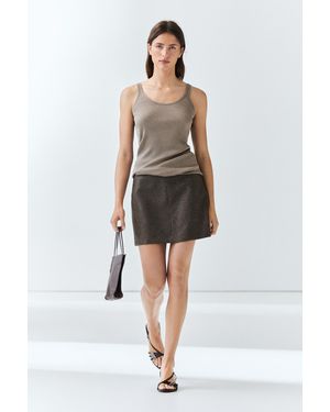 MASSIMO DUTTI Minirock Aus Wollmischgewebe - Mehrfarbig