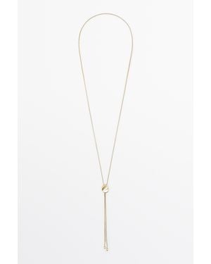 MASSIMO DUTTI Collar Corbatero - Blanco
