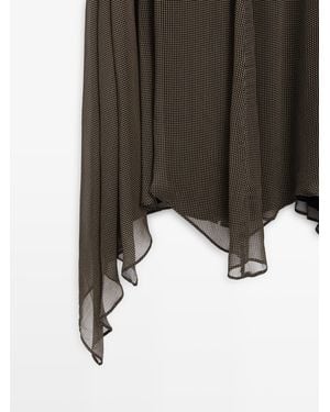 MASSIMO DUTTI Flowing Ruffle Dress - Multicolor