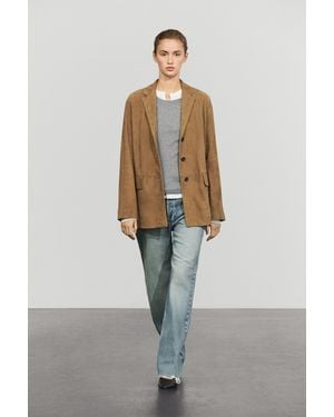 MASSIMO DUTTI Blazer Con Revers - Rosso