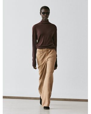 MASSIMO DUTTI Jeans Wide Leg - Blanco