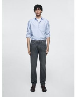 MASSIMO DUTTI Tapered Fit Jeans - Blue