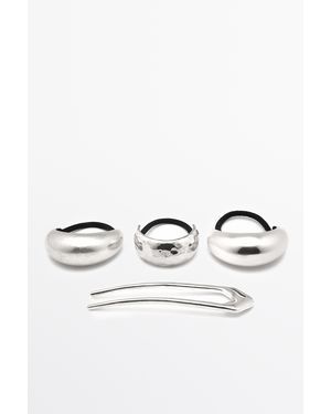 MASSIMO DUTTI Clip Set - White