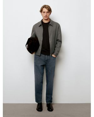 MASSIMO DUTTI Slim Cropped Fit Jeans - Black