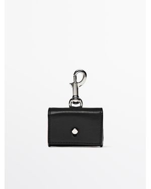 MASSIMO DUTTI Nappaleren Airpods-Hoesje - Wit