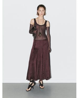 MASSIMO DUTTI Knit Bodysuit With Round Neckline - Multicolour