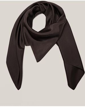 MASSIMO DUTTI Silk Pocket Square - Black