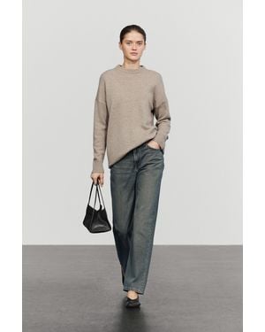MASSIMO DUTTI Jersey Punto Oversize 100% Cashmere - Multicolor