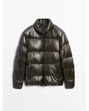 MASSIMO DUTTI Gewatteerd Jack Van Donsmix - Zwart