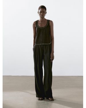 MASSIMO DUTTI Top - Nero
