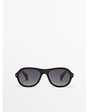 MASSIMO DUTTI Pilotenzonnebril - Zwart