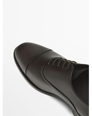 MASSIMO DUTTI Oxford Shoes - White