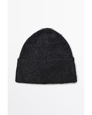 MASSIMO DUTTI 100% Cashmere Knit Beanie - Blue