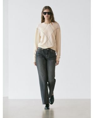 MASSIMO DUTTI Jeans Straight Fit - Blanco