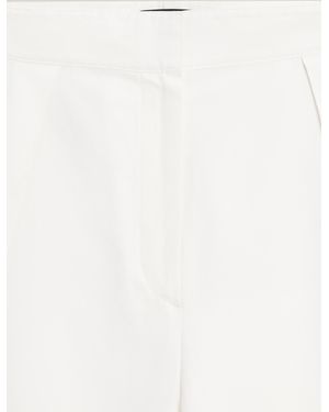 MASSIMO DUTTI Flowing Pants With Darts - White