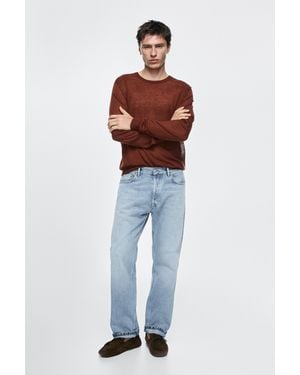 MASSIMO DUTTI Straight-Leg Jeans - Blue