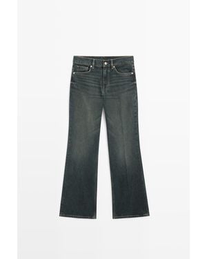 MASSIMO DUTTI Mid-Waist Flare Fit Jeans - Multicolor