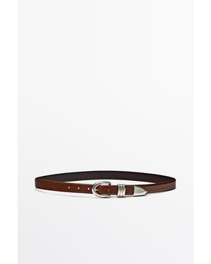 MASSIMO DUTTI Cintura - Bianco