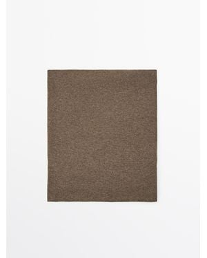 MASSIMO DUTTI 100% Cashmere Scarf - Natural