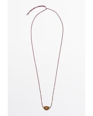 MASSIMO DUTTI Irregular Gem Necklace - White